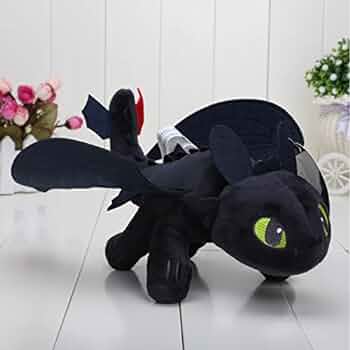 Car Toothless Plush Dragon Black
