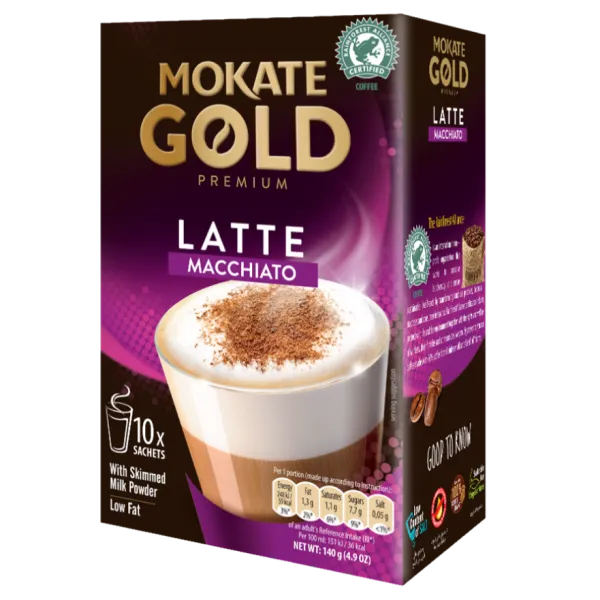 Mokate Gold Premium Latte Macchiato 140g (10 Packs)